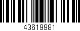 Código de barras (EAN, GTIN, SKU, ISBN): '43619981'