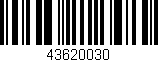 Código de barras (EAN, GTIN, SKU, ISBN): '43620030'