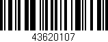Código de barras (EAN, GTIN, SKU, ISBN): '43620107'