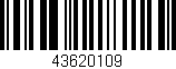 Código de barras (EAN, GTIN, SKU, ISBN): '43620109'