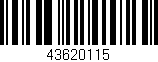 Código de barras (EAN, GTIN, SKU, ISBN): '43620115'