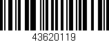 Código de barras (EAN, GTIN, SKU, ISBN): '43620119'