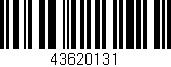 Código de barras (EAN, GTIN, SKU, ISBN): '43620131'