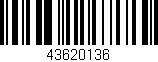 Código de barras (EAN, GTIN, SKU, ISBN): '43620136'