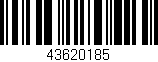 Código de barras (EAN, GTIN, SKU, ISBN): '43620185'