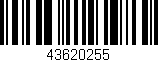 Código de barras (EAN, GTIN, SKU, ISBN): '43620255'