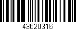 Código de barras (EAN, GTIN, SKU, ISBN): '43620316'