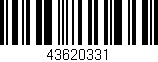 Código de barras (EAN, GTIN, SKU, ISBN): '43620331'