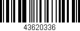 Código de barras (EAN, GTIN, SKU, ISBN): '43620336'