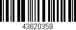 Código de barras (EAN, GTIN, SKU, ISBN): '43620359'