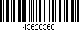 Código de barras (EAN, GTIN, SKU, ISBN): '43620368'