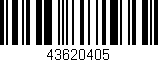 Código de barras (EAN, GTIN, SKU, ISBN): '43620405'