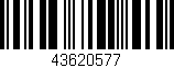 Código de barras (EAN, GTIN, SKU, ISBN): '43620577'