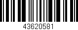 Código de barras (EAN, GTIN, SKU, ISBN): '43620581'