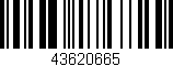 Código de barras (EAN, GTIN, SKU, ISBN): '43620665'