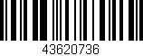 Código de barras (EAN, GTIN, SKU, ISBN): '43620736'