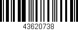 Código de barras (EAN, GTIN, SKU, ISBN): '43620738'