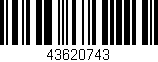 Código de barras (EAN, GTIN, SKU, ISBN): '43620743'