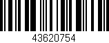 Código de barras (EAN, GTIN, SKU, ISBN): '43620754'