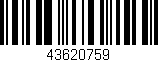 Código de barras (EAN, GTIN, SKU, ISBN): '43620759'