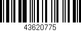 Código de barras (EAN, GTIN, SKU, ISBN): '43620775'