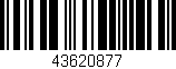 Código de barras (EAN, GTIN, SKU, ISBN): '43620877'