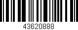 Código de barras (EAN, GTIN, SKU, ISBN): '43620888'