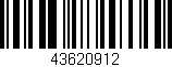 Código de barras (EAN, GTIN, SKU, ISBN): '43620912'