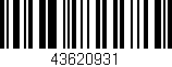 Código de barras (EAN, GTIN, SKU, ISBN): '43620931'