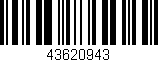 Código de barras (EAN, GTIN, SKU, ISBN): '43620943'