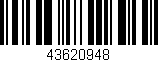 Código de barras (EAN, GTIN, SKU, ISBN): '43620948'