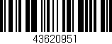 Código de barras (EAN, GTIN, SKU, ISBN): '43620951'