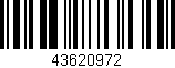 Código de barras (EAN, GTIN, SKU, ISBN): '43620972'