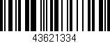 Código de barras (EAN, GTIN, SKU, ISBN): '43621334'