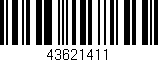 Código de barras (EAN, GTIN, SKU, ISBN): '43621411'