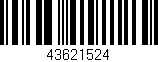 Código de barras (EAN, GTIN, SKU, ISBN): '43621524'