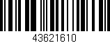 Código de barras (EAN, GTIN, SKU, ISBN): '43621610'