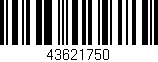Código de barras (EAN, GTIN, SKU, ISBN): '43621750'