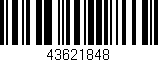Código de barras (EAN, GTIN, SKU, ISBN): '43621848'