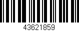 Código de barras (EAN, GTIN, SKU, ISBN): '43621859'