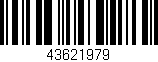 Código de barras (EAN, GTIN, SKU, ISBN): '43621979'