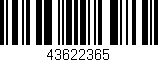 Código de barras (EAN, GTIN, SKU, ISBN): '43622365'