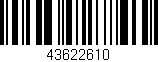 Código de barras (EAN, GTIN, SKU, ISBN): '43622610'