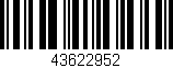 Código de barras (EAN, GTIN, SKU, ISBN): '43622952'