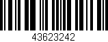 Código de barras (EAN, GTIN, SKU, ISBN): '43623242'