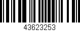 Código de barras (EAN, GTIN, SKU, ISBN): '43623253'