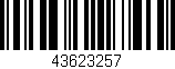Código de barras (EAN, GTIN, SKU, ISBN): '43623257'