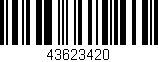 Código de barras (EAN, GTIN, SKU, ISBN): '43623420'