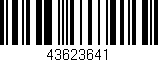 Código de barras (EAN, GTIN, SKU, ISBN): '43623641'