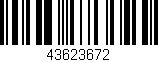Código de barras (EAN, GTIN, SKU, ISBN): '43623672'